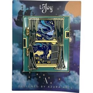 LitJoy Peter Pan Literary Window Enamel Pin -J.M. Barrie November 2024
